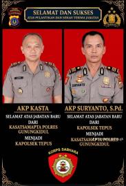 Pergantian Jabatan Polres Gunungkidul, Kapolsek Tepus Ikut Mengalami Pergantian